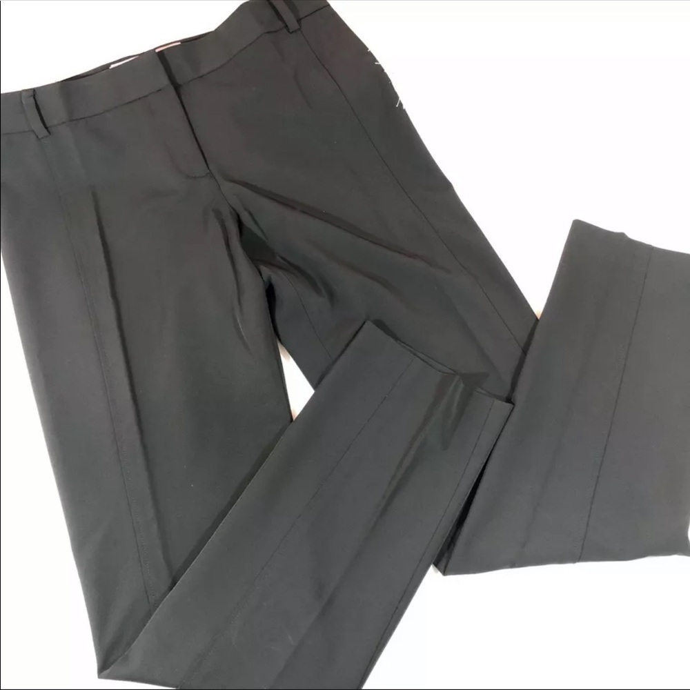 Vera Wang Black Slim Straight Pants 10
